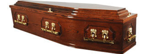 Solid Oak Panel Coffins